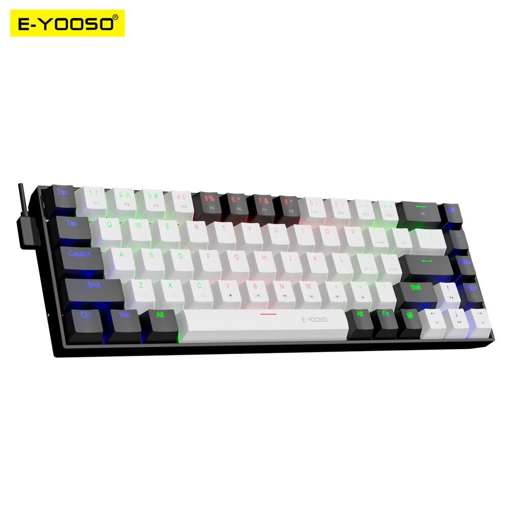 Gaming Keyboard Mini - USB-клавиатура E-YOOSO Z686 Механическая Проводная, 68
