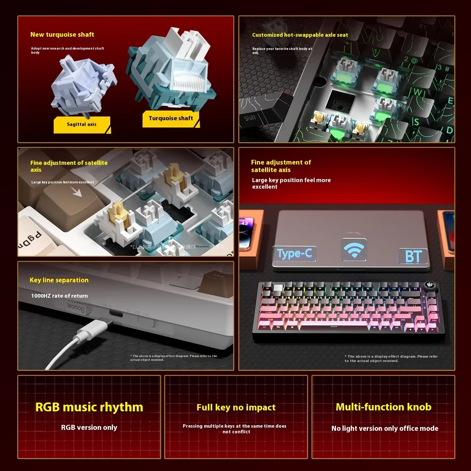 Новые цвета LEOBOG Hi75 HI75C  – обзор и цена Gaming Keyboard Mini