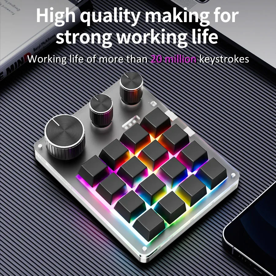 RGB беспроводная Bluetooth-кла – обзор и цена Gaming Keyboard Mini